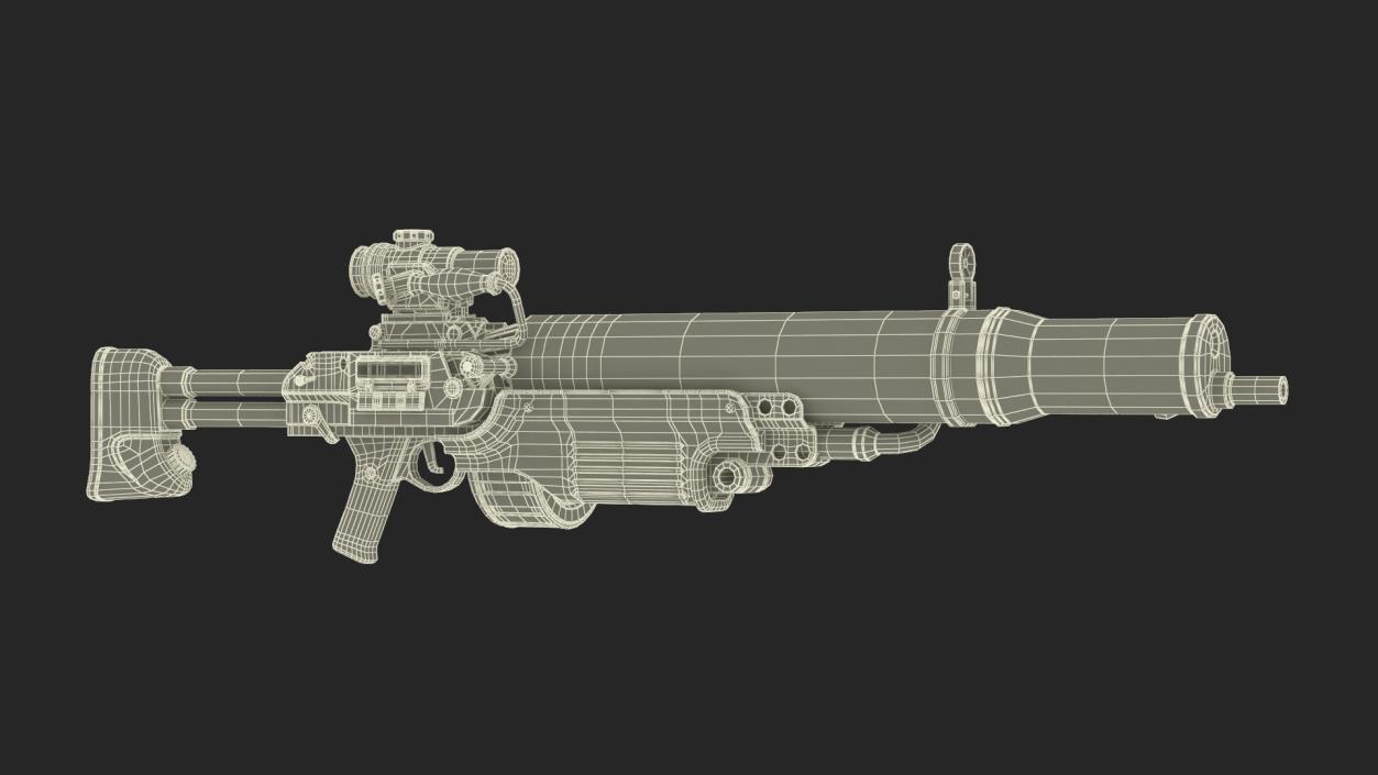 3D Fallout T 60 Rifle model