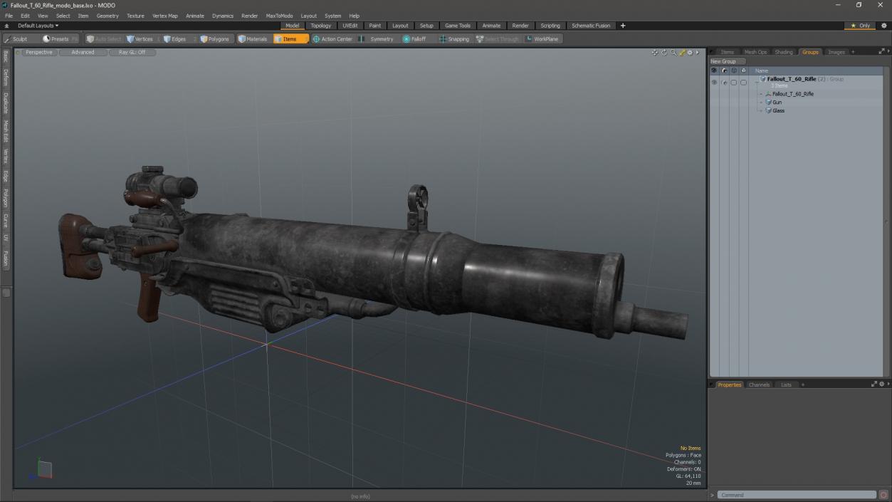 3D Fallout T 60 Rifle model