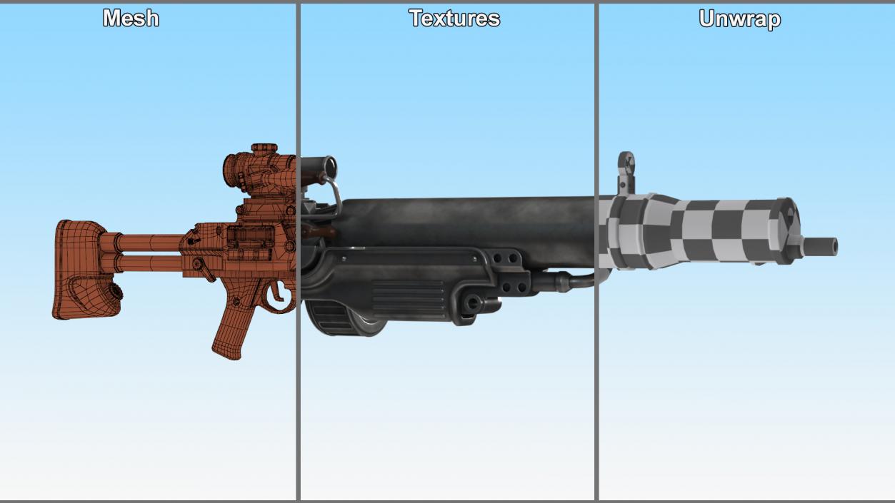 3D Fallout T 60 Rifle model