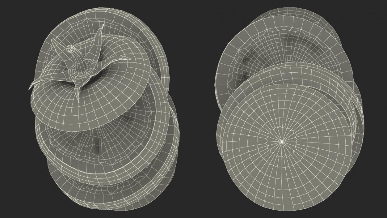 Sliced Tomato in the Air 3D model