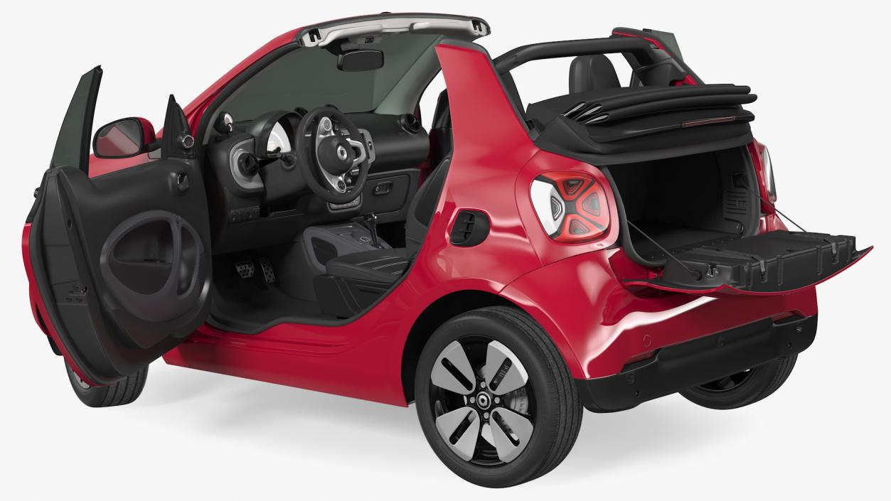 Smart EQ Cabrio Rigged 3D