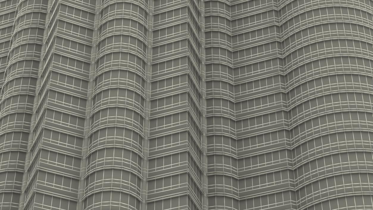 Petronas Towers Twin Skyscrapers 3D