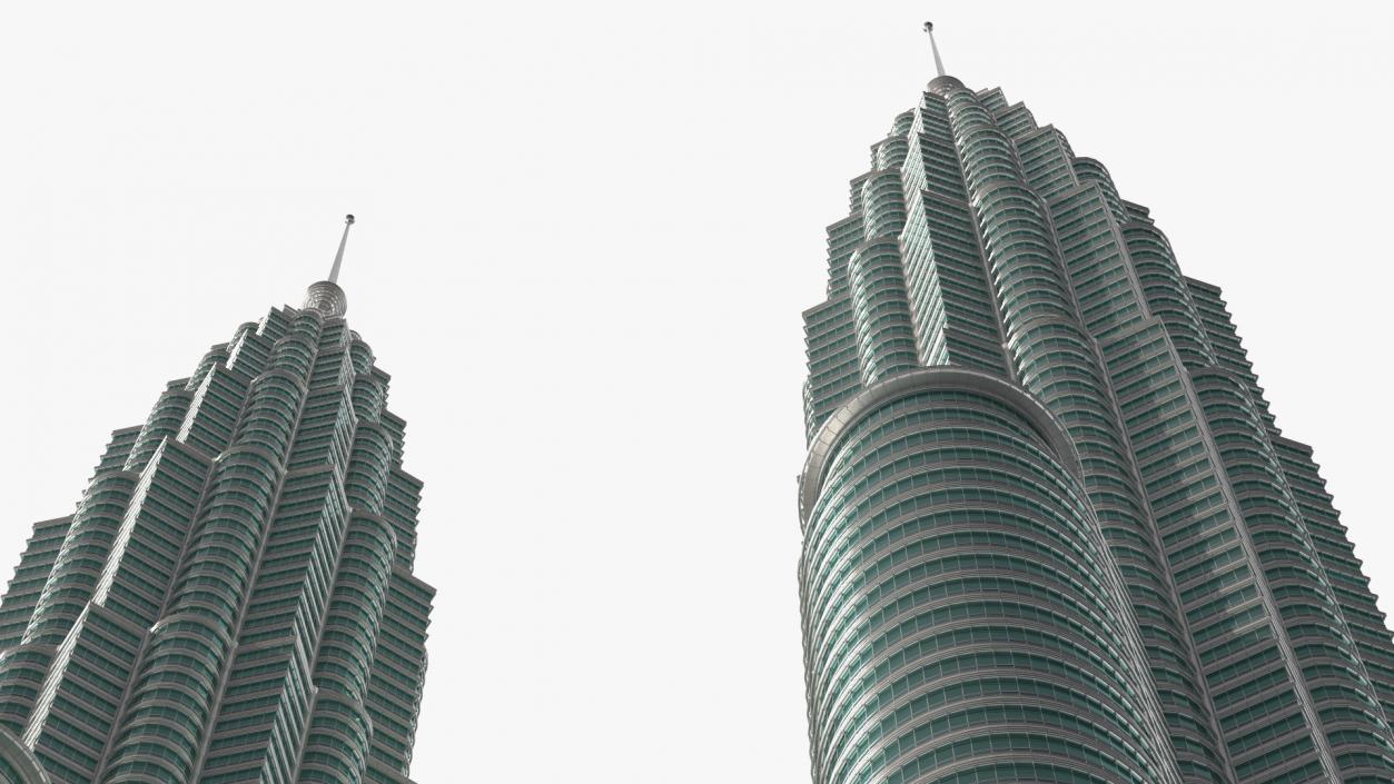 Petronas Towers Twin Skyscrapers 3D