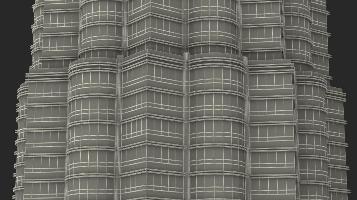 Petronas Towers Twin Skyscrapers 3D