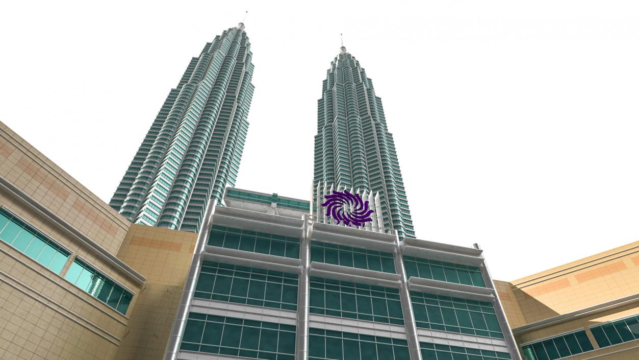 Petronas Towers Twin Skyscrapers 3D