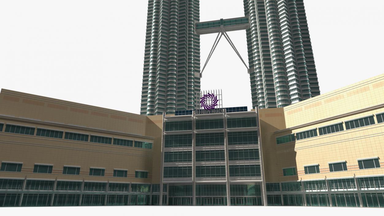 Petronas Towers Twin Skyscrapers 3D