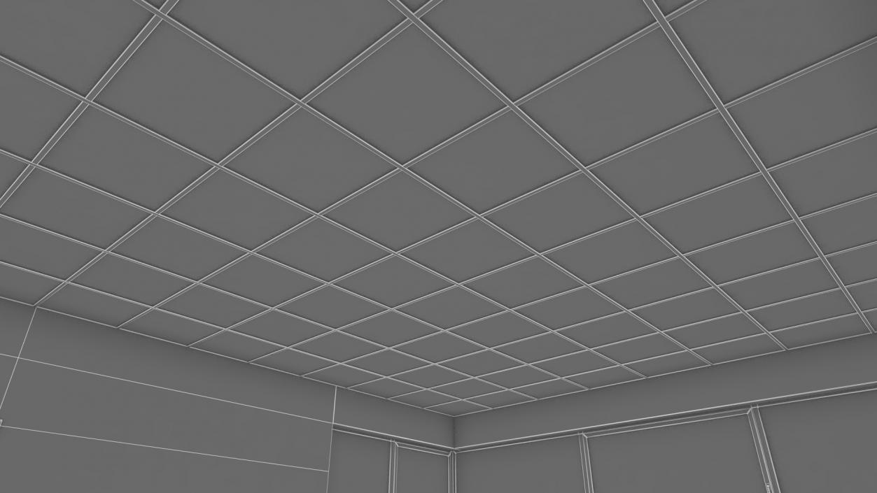 Equipped Meeting Room White 3D