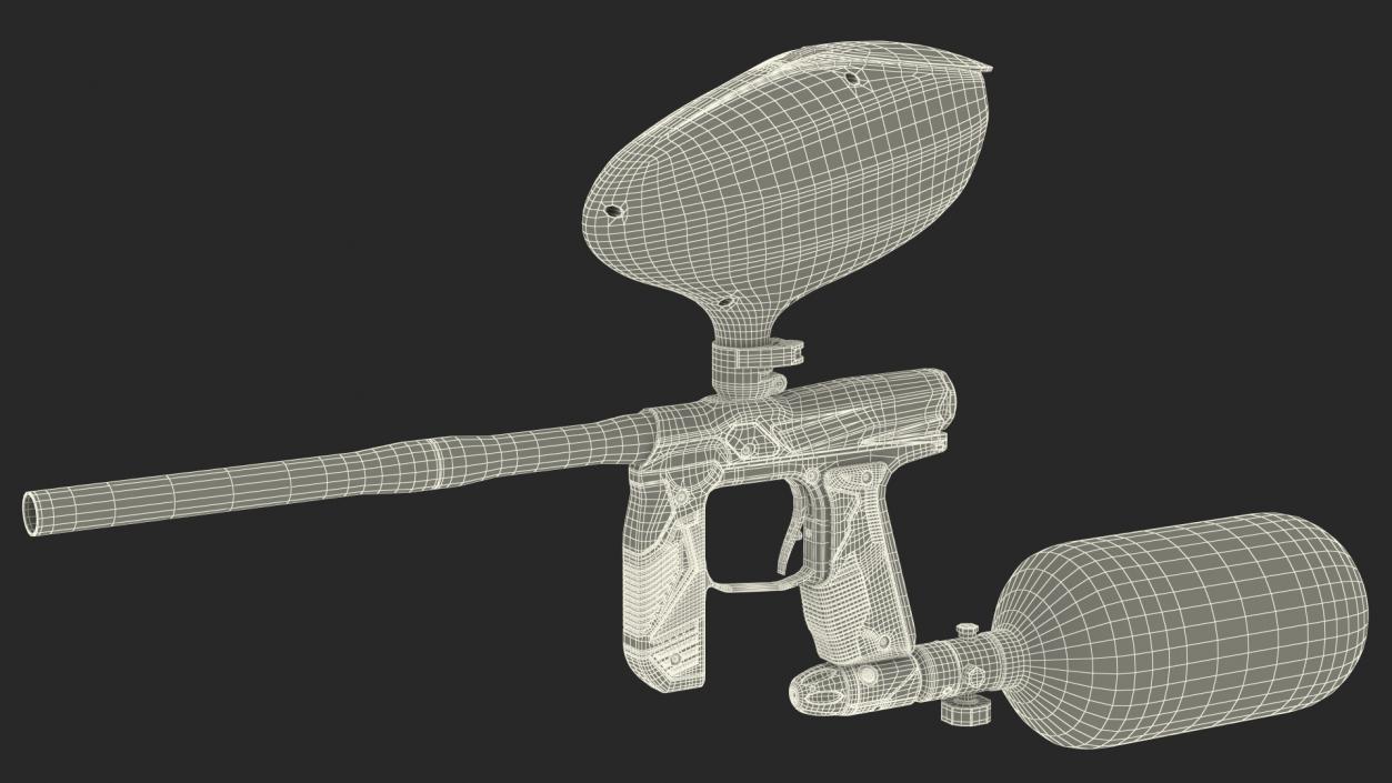 3D model Paintball Gun Package Kit