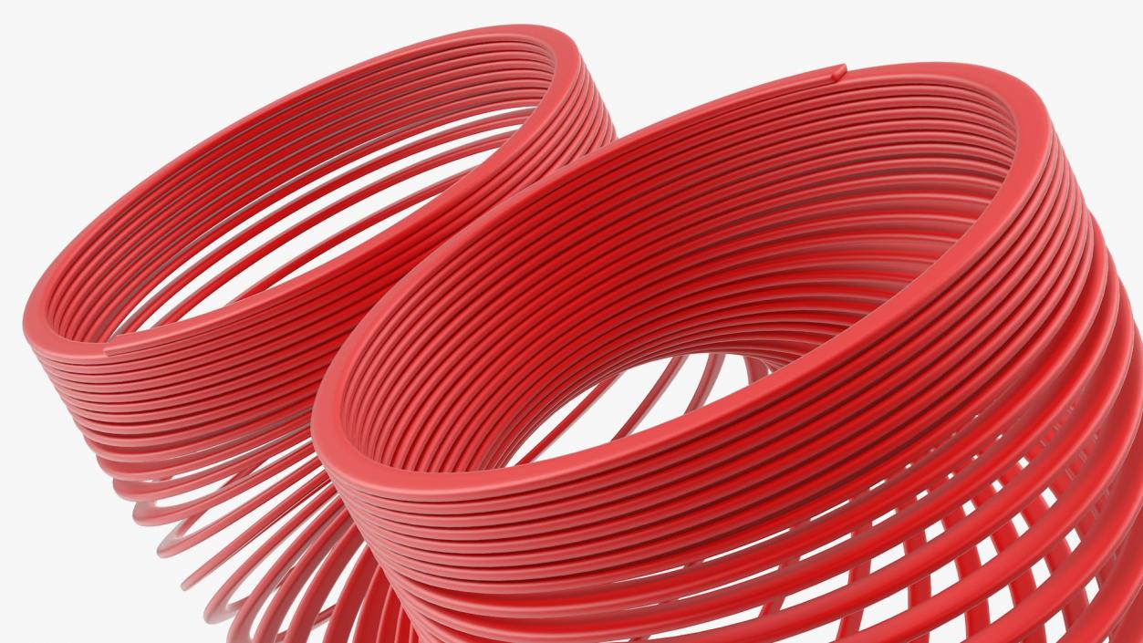 3D model Plastic Toy Spring Curved