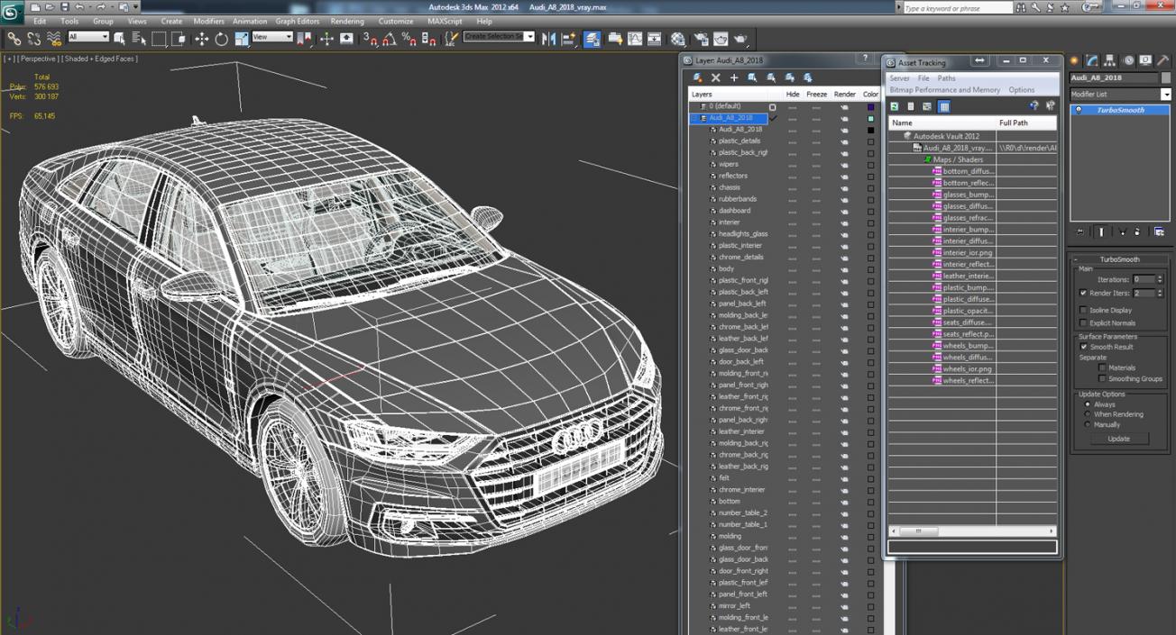 Audi A8 2018 3D