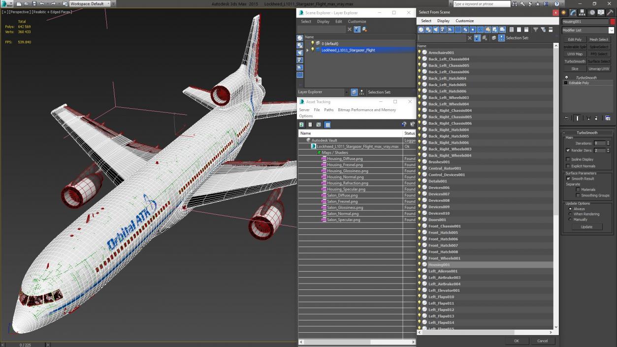 3D Lockheed L1011 Stargazer Flight