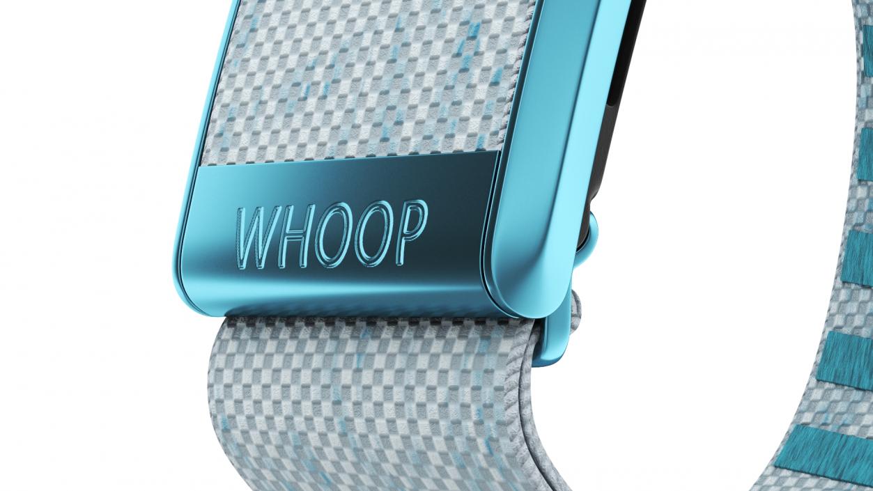 Activity Tracker Whoop 4 Blue on Hand 3D