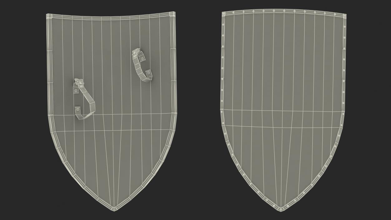 3D Knight Shield model