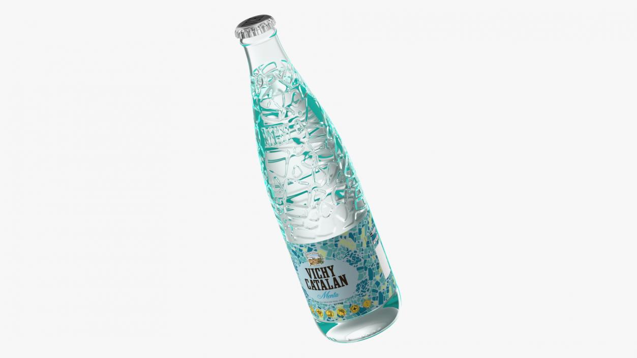 Bottle of Mineral Water Vichy Catalan Mint 3D