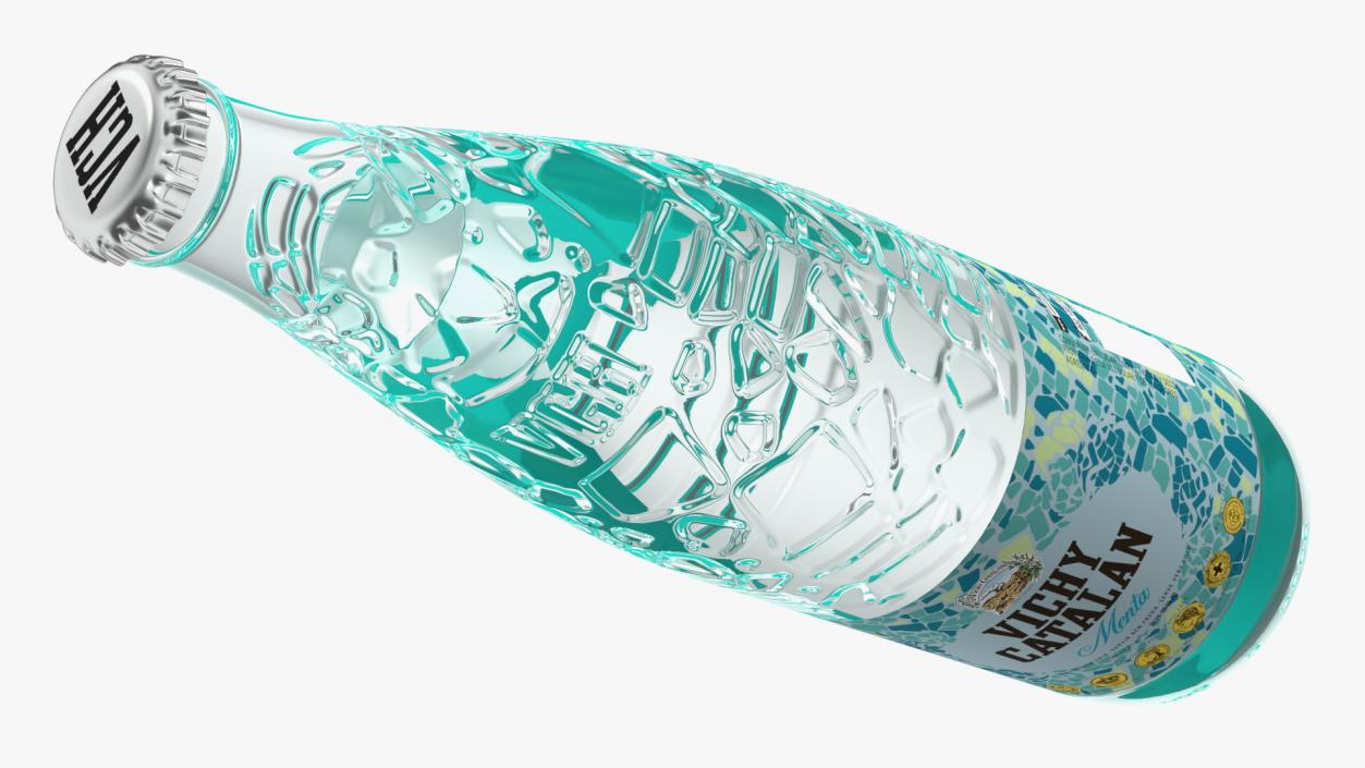 Bottle of Mineral Water Vichy Catalan Mint 3D