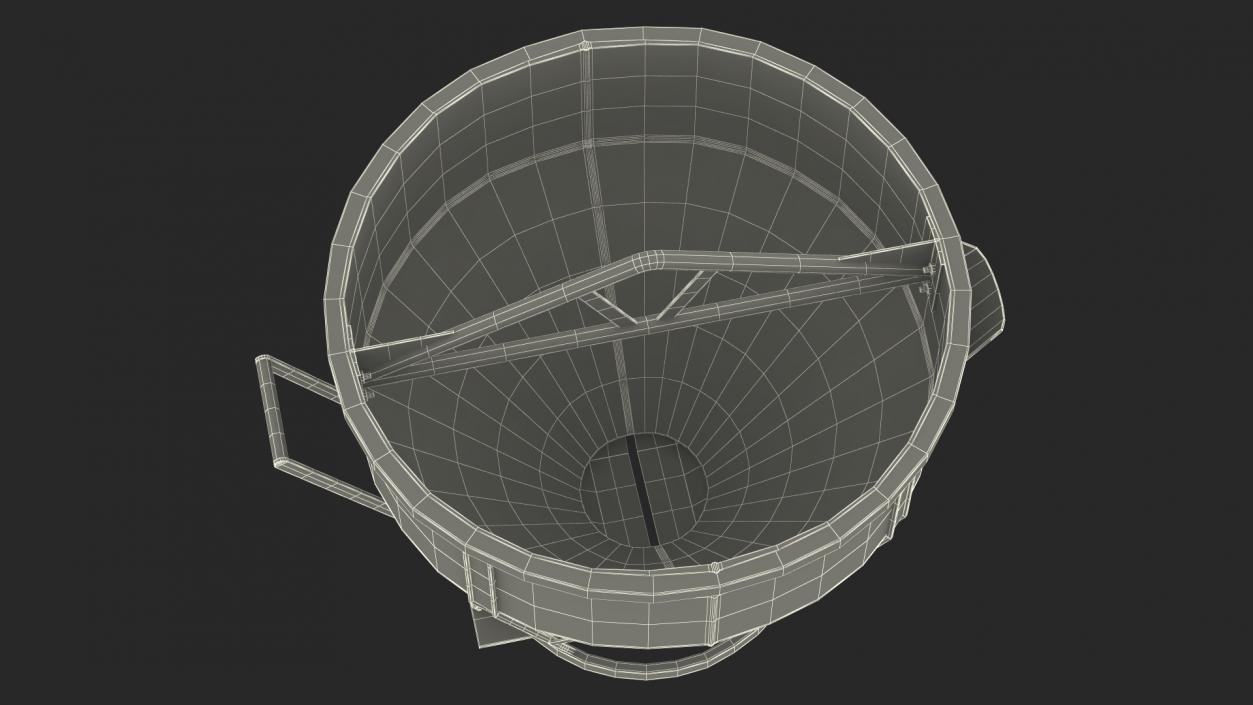 3D Construction Concrete Bucket model