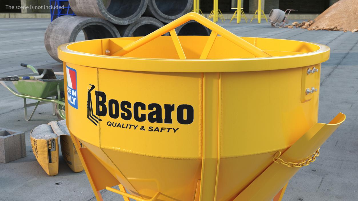 3D Construction Concrete Bucket model