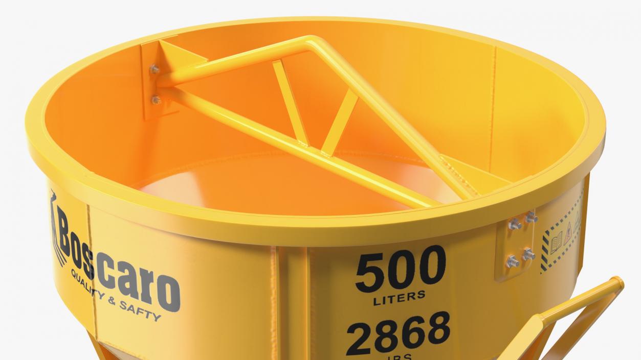 3D Construction Concrete Bucket model