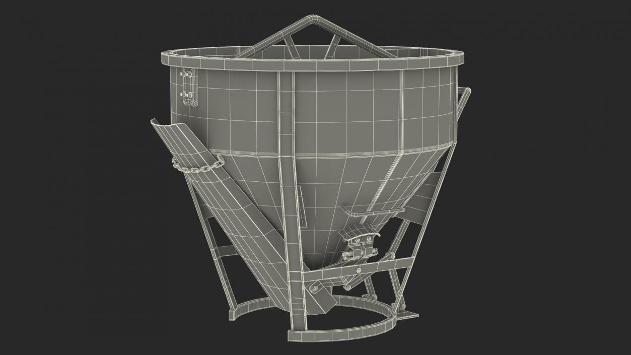 3D Construction Concrete Bucket model