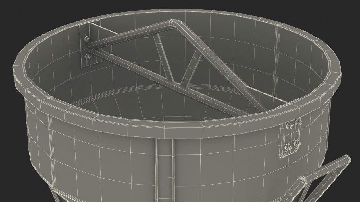 3D Construction Concrete Bucket model