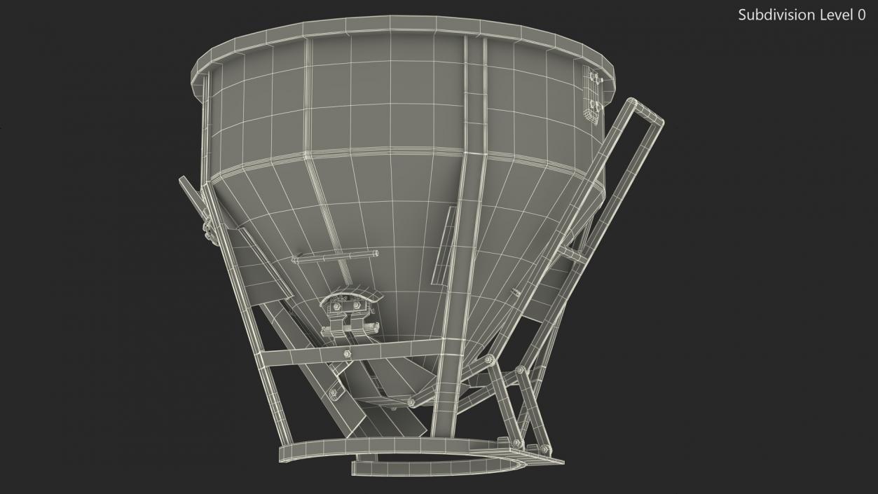 3D Construction Concrete Bucket model