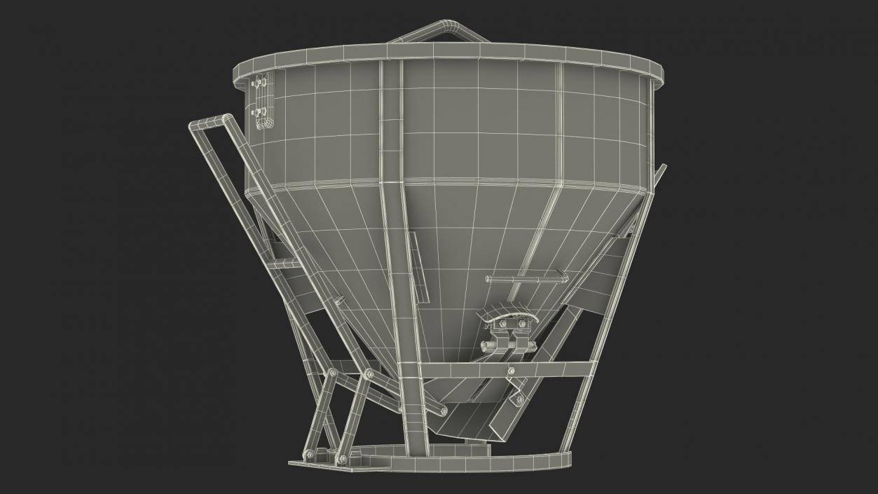 3D Construction Concrete Bucket model