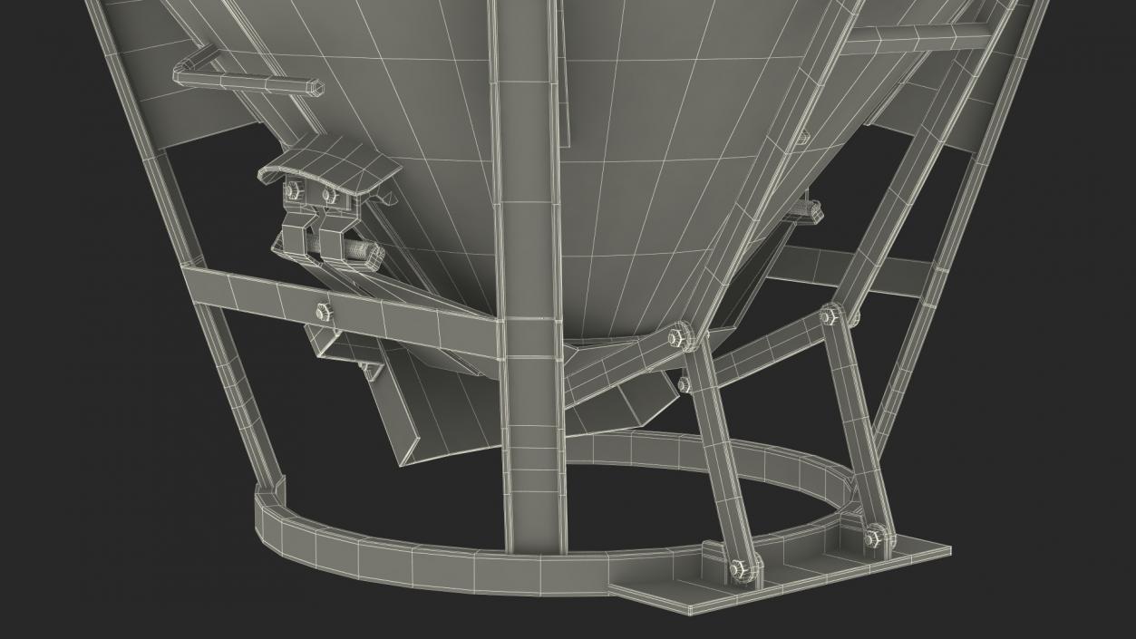 3D Construction Concrete Bucket model