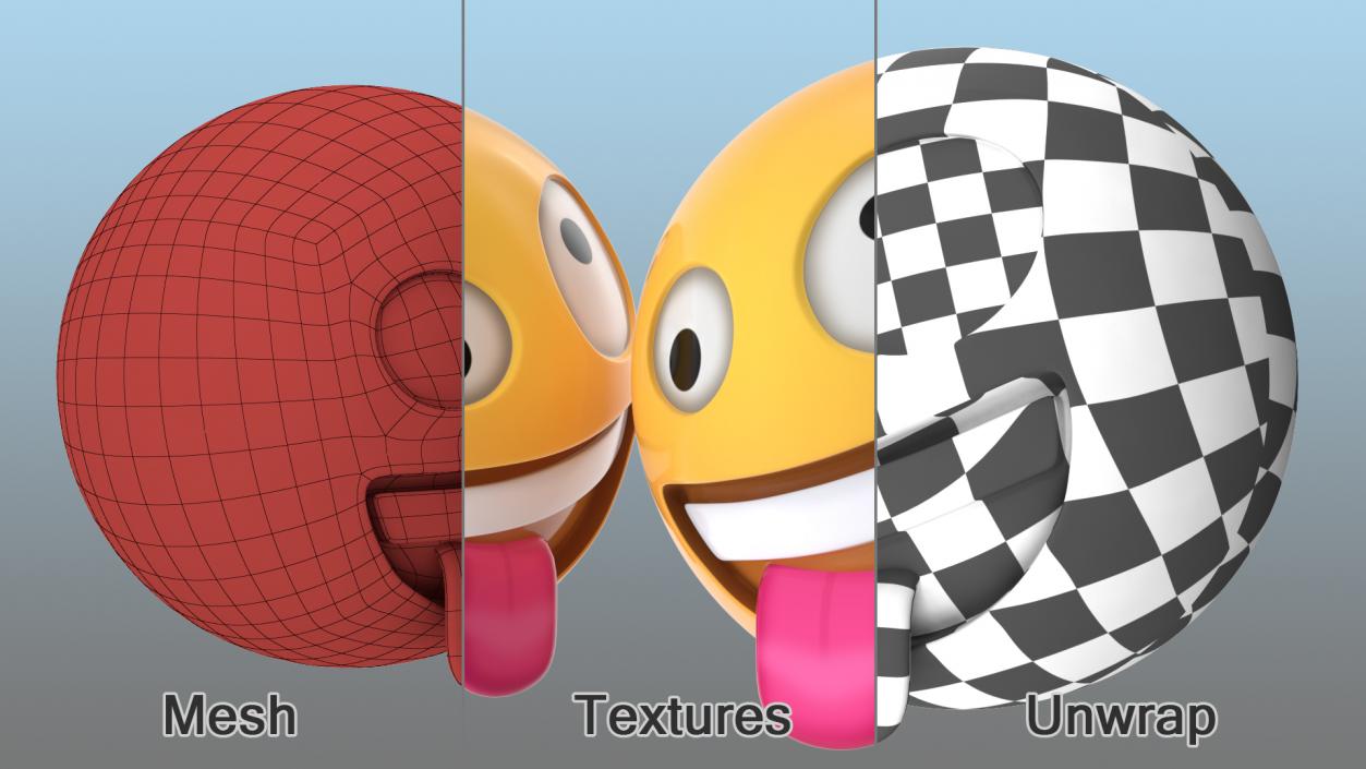 3D model Zany Face Emoji