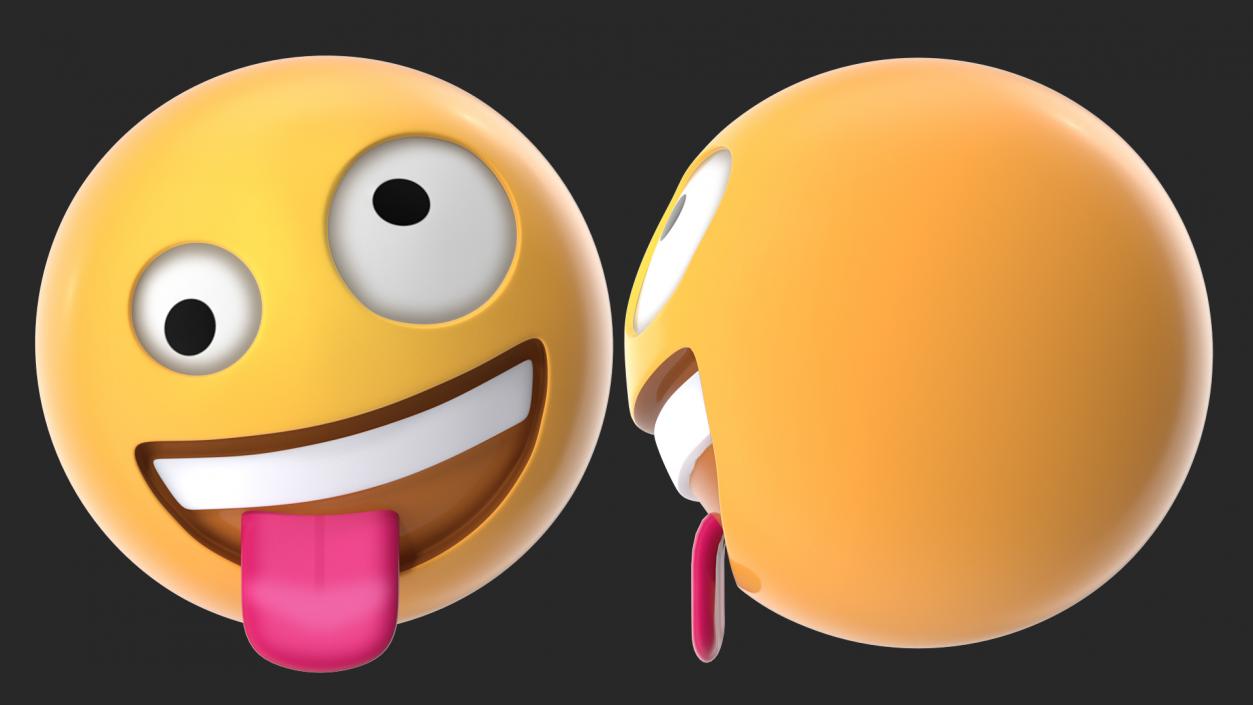 3D model Zany Face Emoji