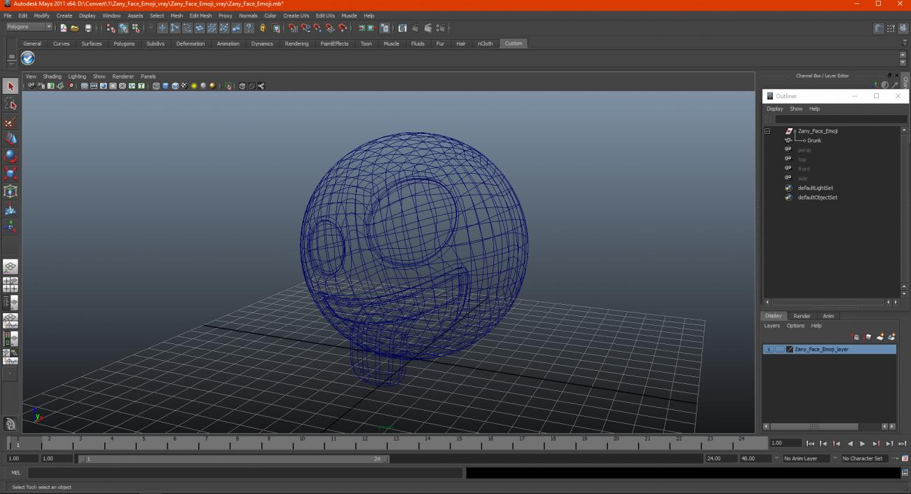 3D model Zany Face Emoji