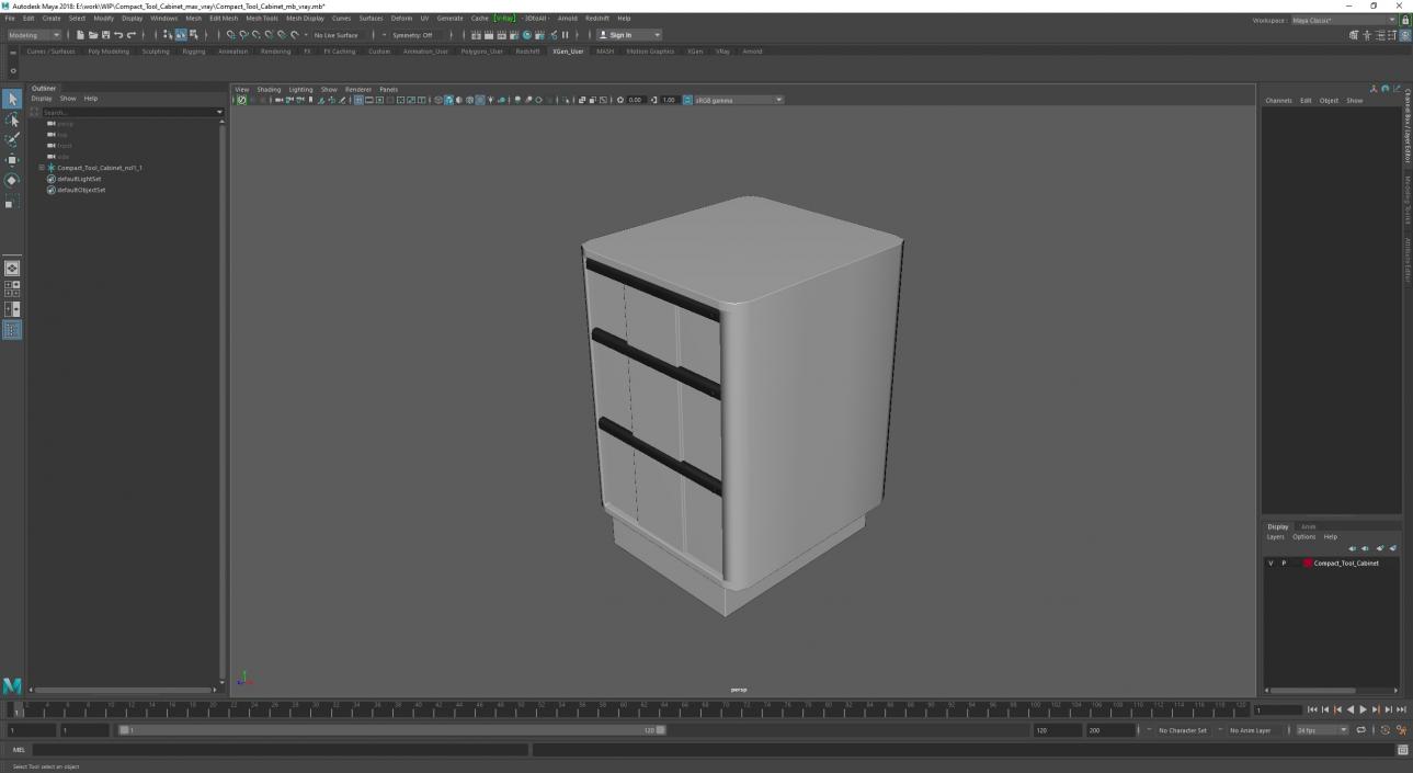 3D model Compact Tool Cabinet