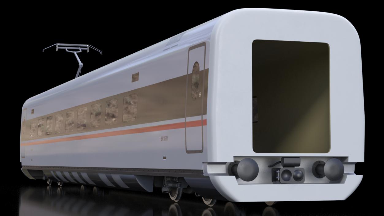 CR400 Fuxing Train Wagon Electric Drive 3D model