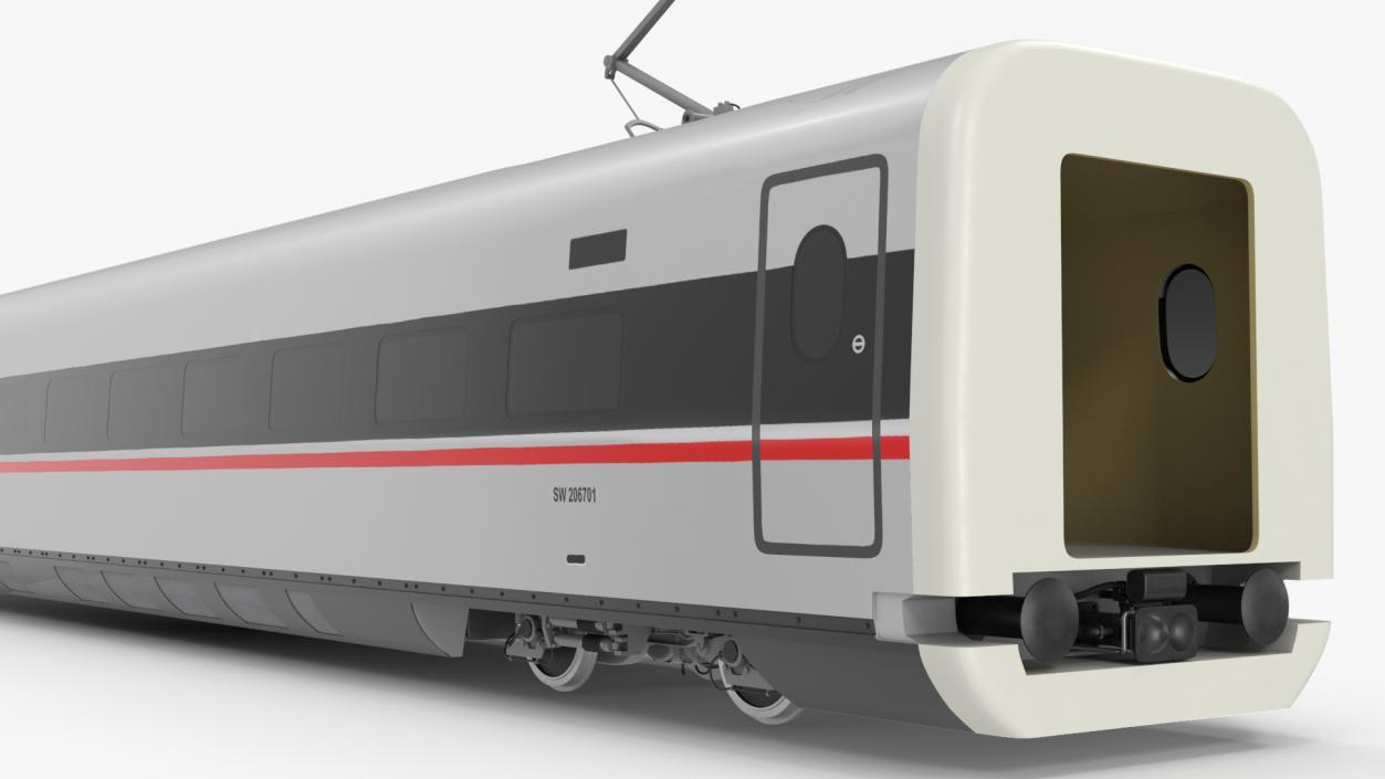 CR400 Fuxing Train Wagon Electric Drive 3D model