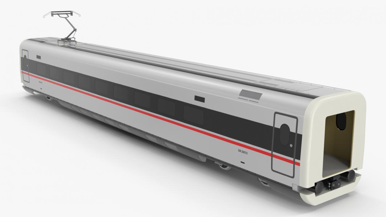 CR400 Fuxing Train Wagon Electric Drive 3D model