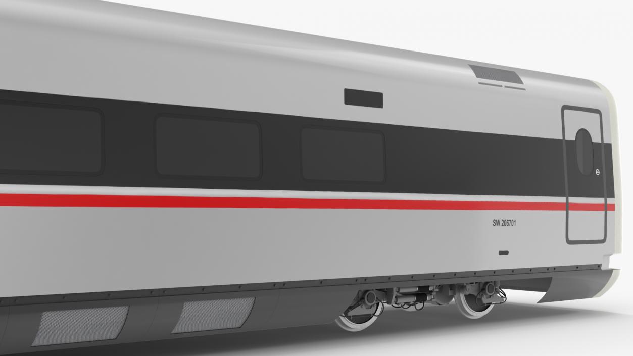 CR400 Fuxing Train Wagon Electric Drive 3D model