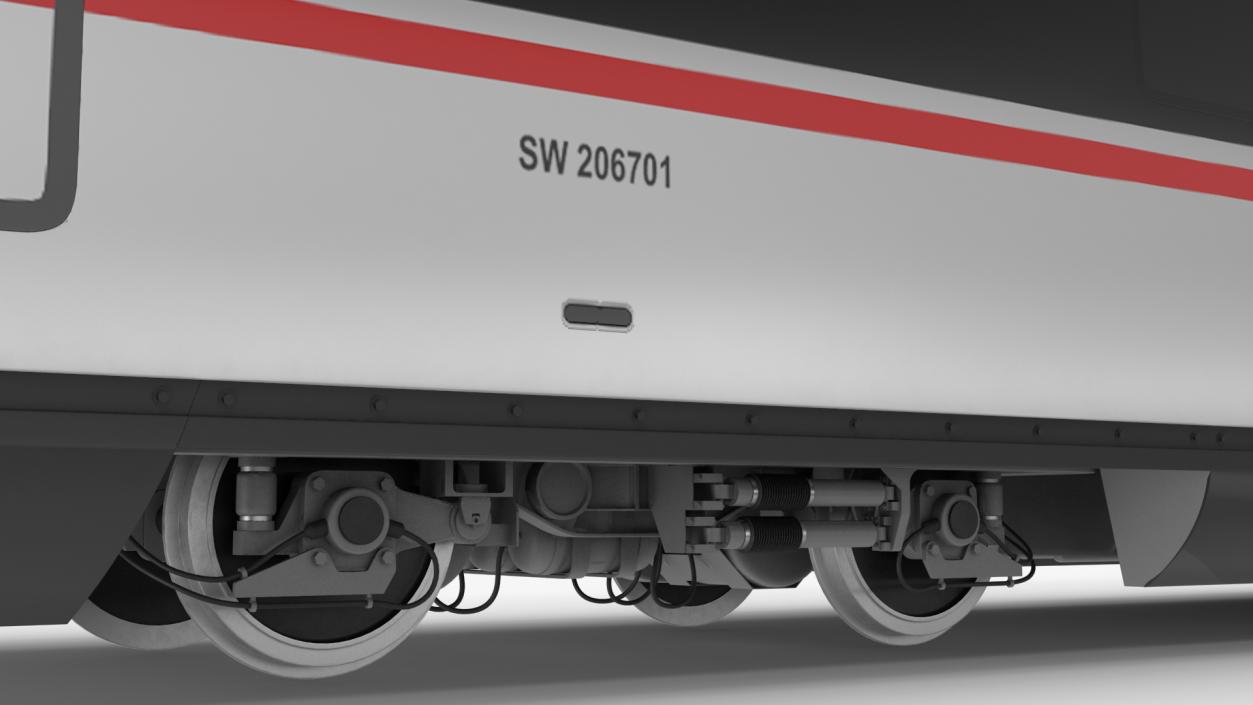 CR400 Fuxing Train Wagon Electric Drive 3D model