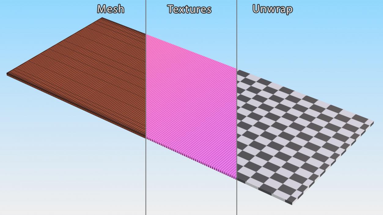 3D Pink and Purple Gradient Yoga Mat model