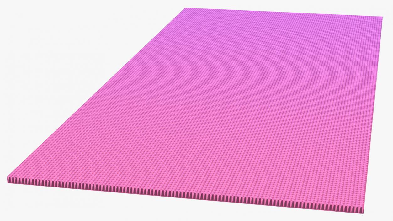 3D Pink and Purple Gradient Yoga Mat model