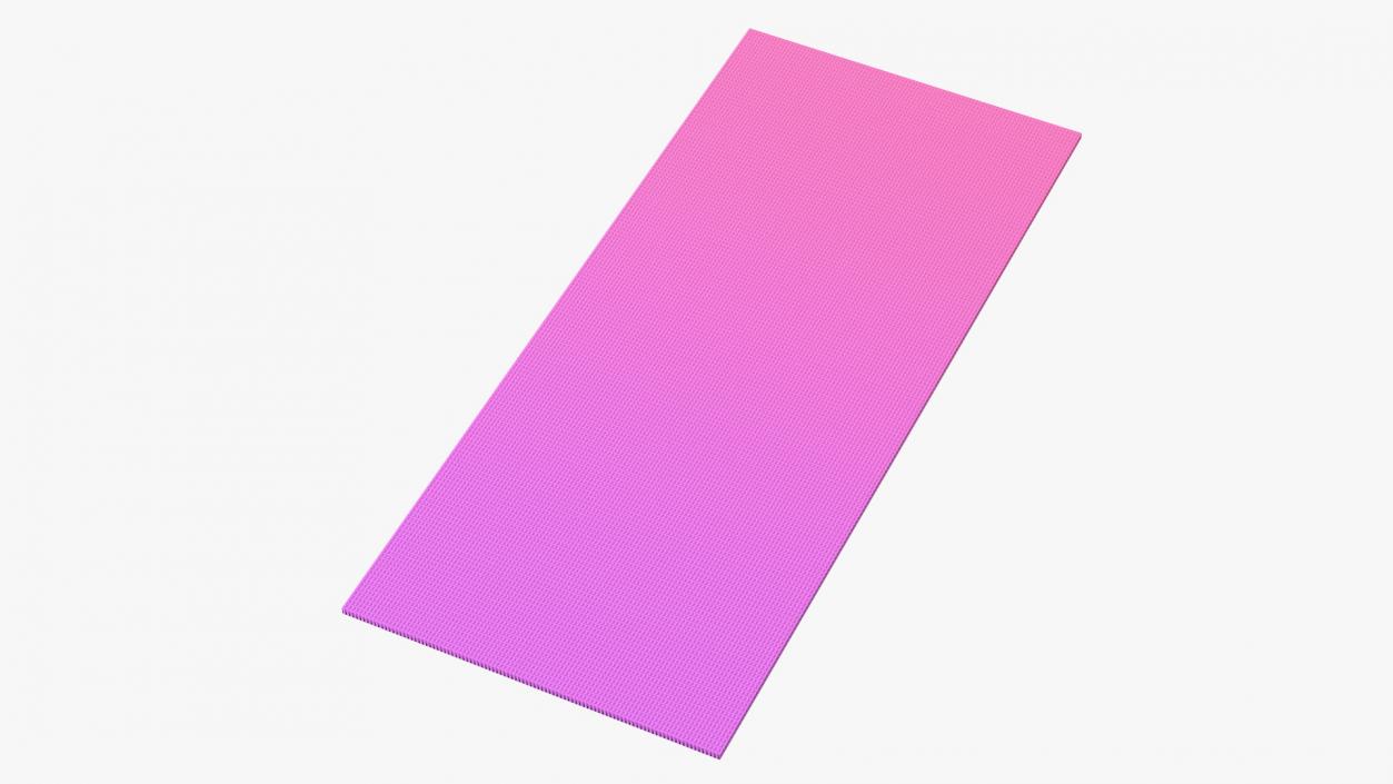 3D Pink and Purple Gradient Yoga Mat model