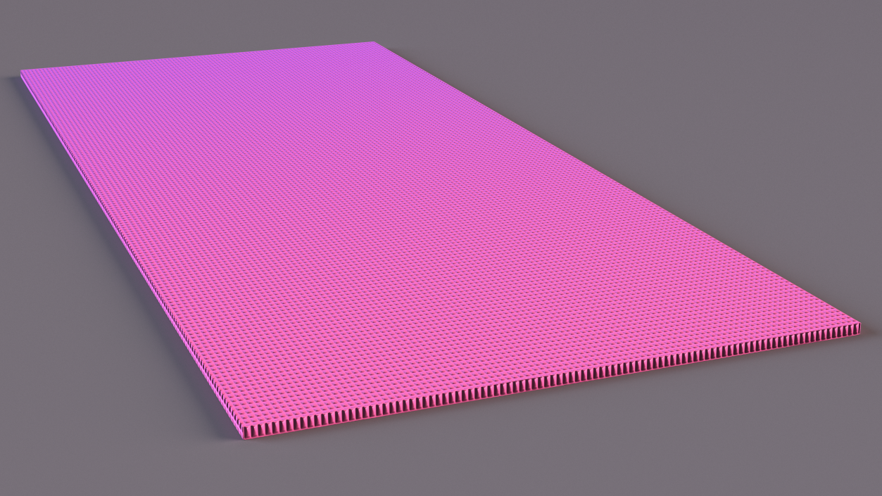 3D Pink and Purple Gradient Yoga Mat model