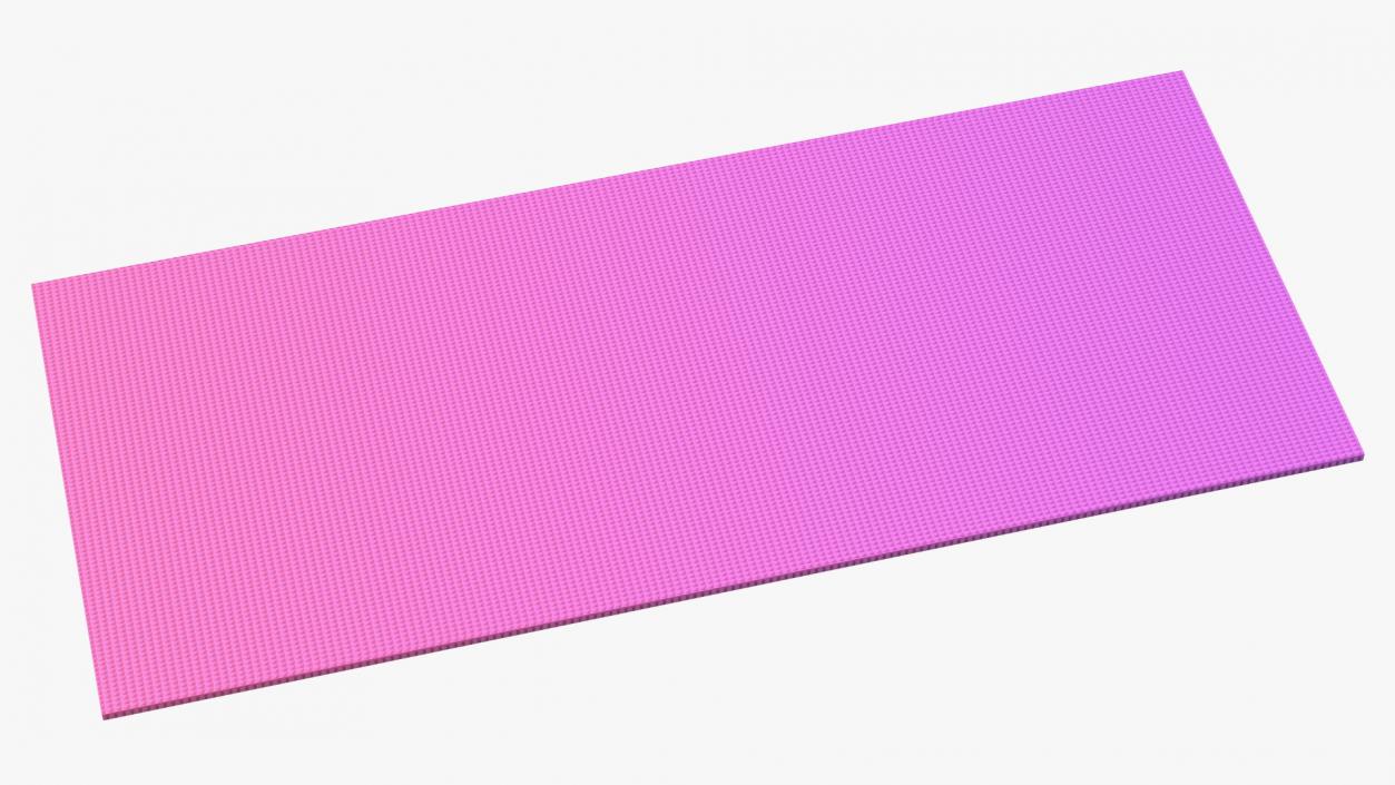 3D Pink and Purple Gradient Yoga Mat model