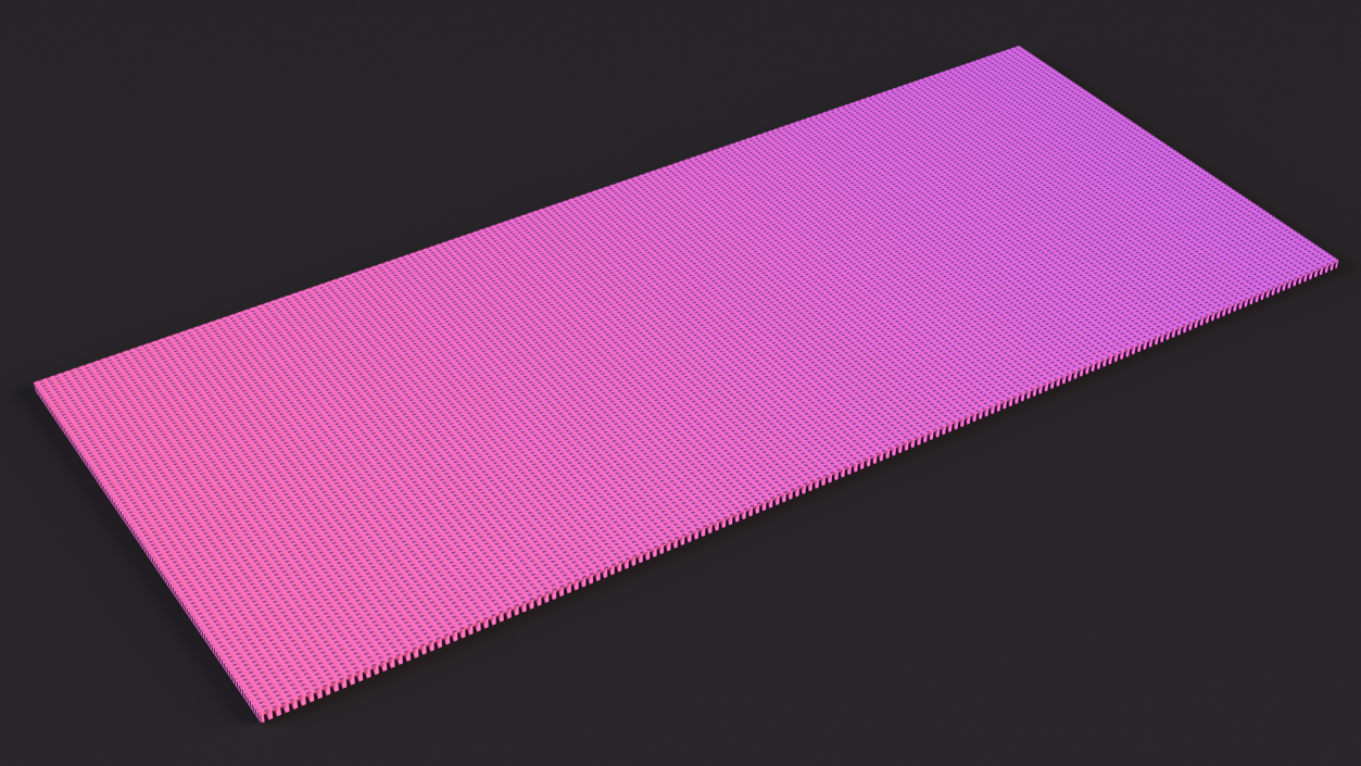 3D Pink and Purple Gradient Yoga Mat model