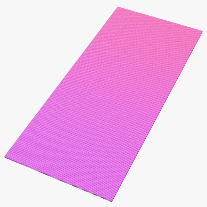 3D Pink and Purple Gradient Yoga Mat model