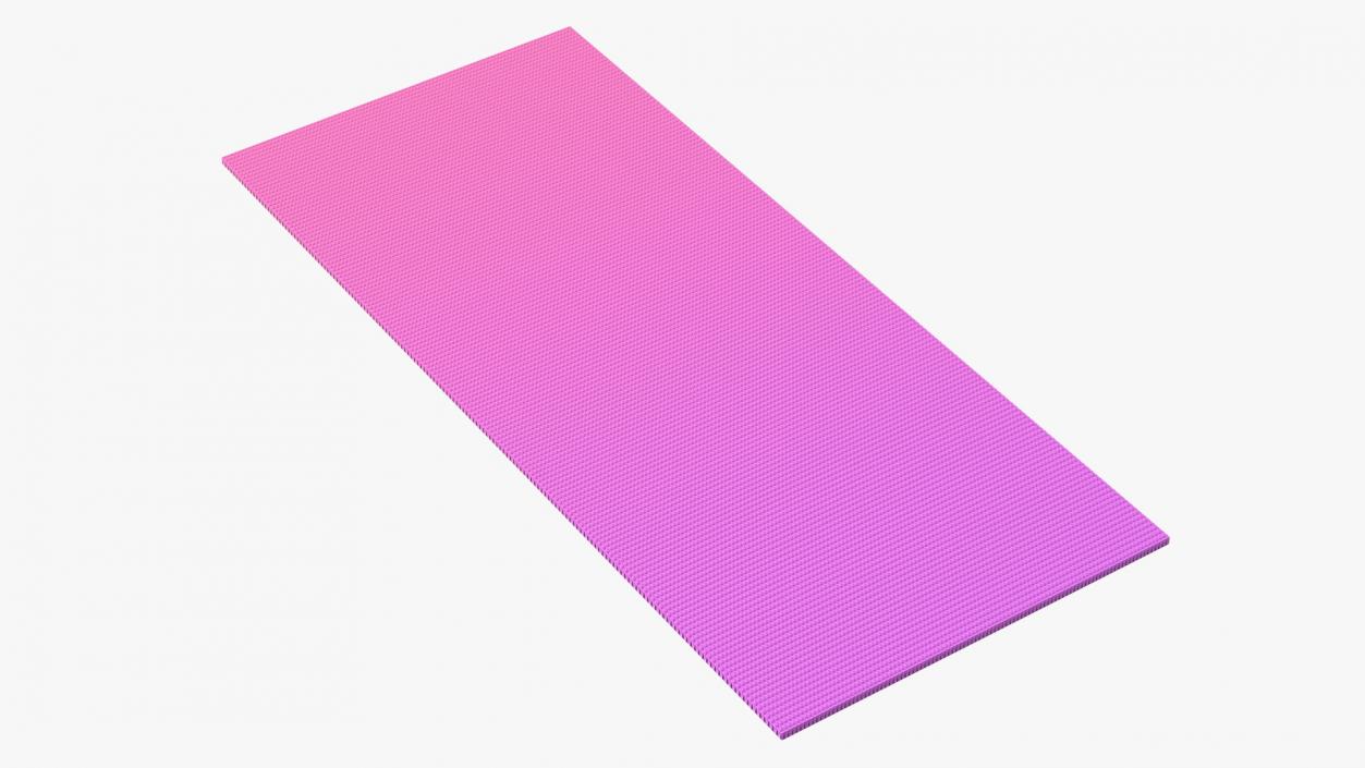 3D Pink and Purple Gradient Yoga Mat model