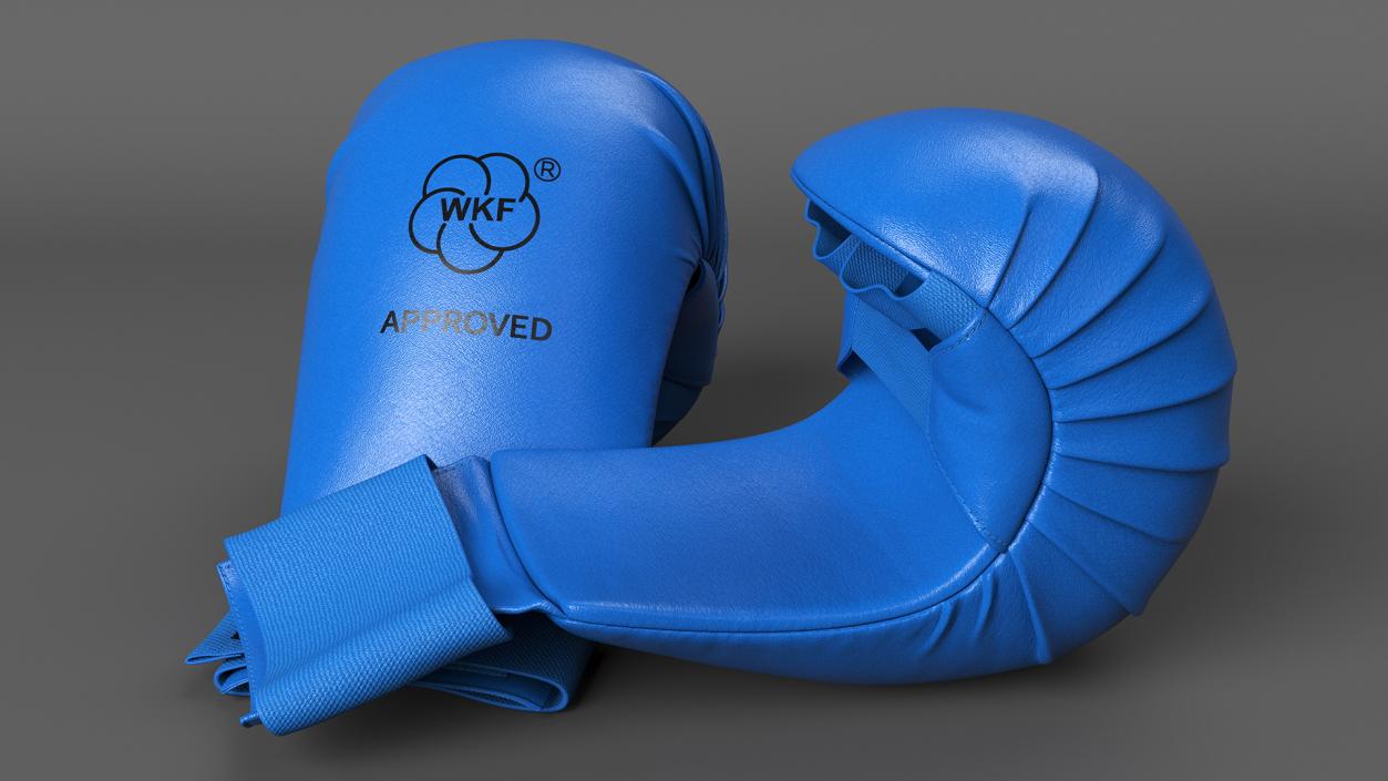 3D model Fighting Gloves WKF Lying Blue