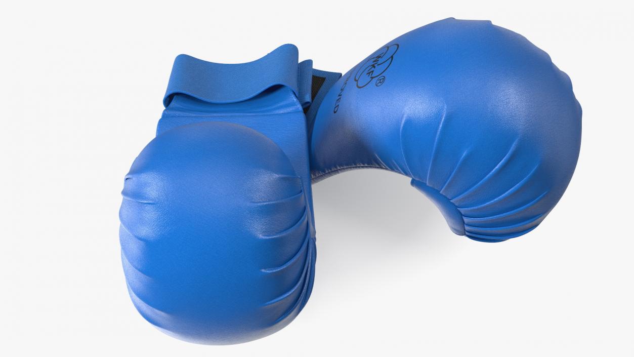 3D model Fighting Gloves WKF Lying Blue