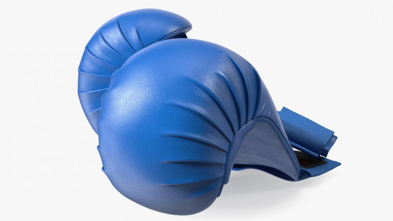 3D model Fighting Gloves WKF Lying Blue