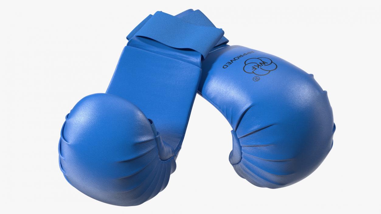 3D model Fighting Gloves WKF Lying Blue