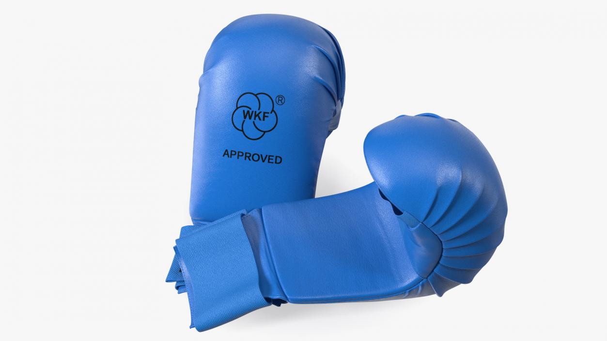 3D model Fighting Gloves WKF Lying Blue