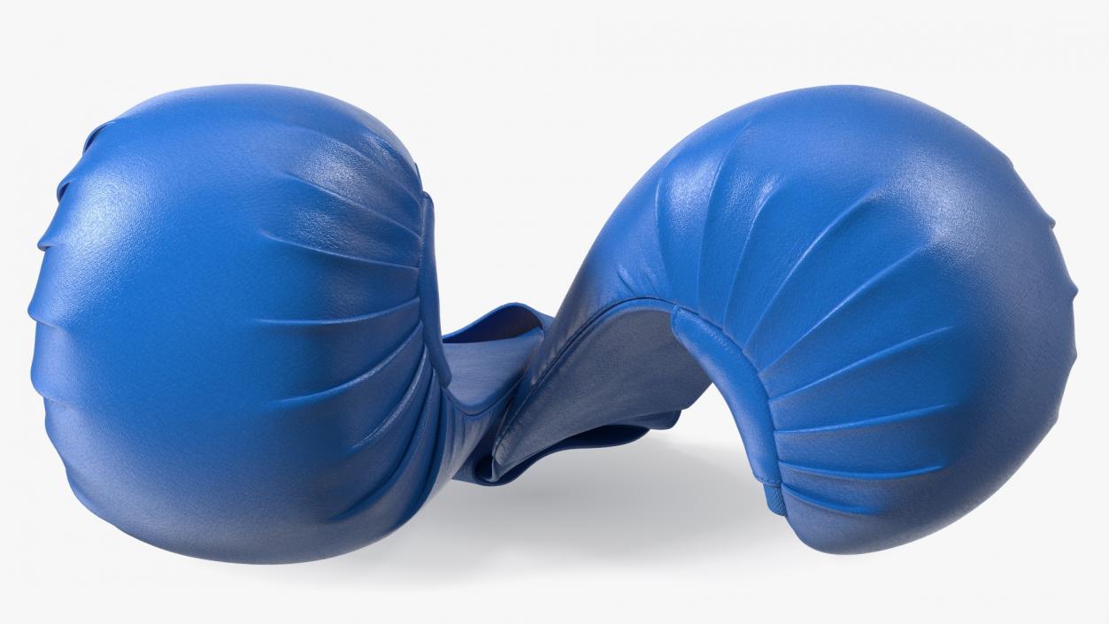 3D model Fighting Gloves WKF Lying Blue